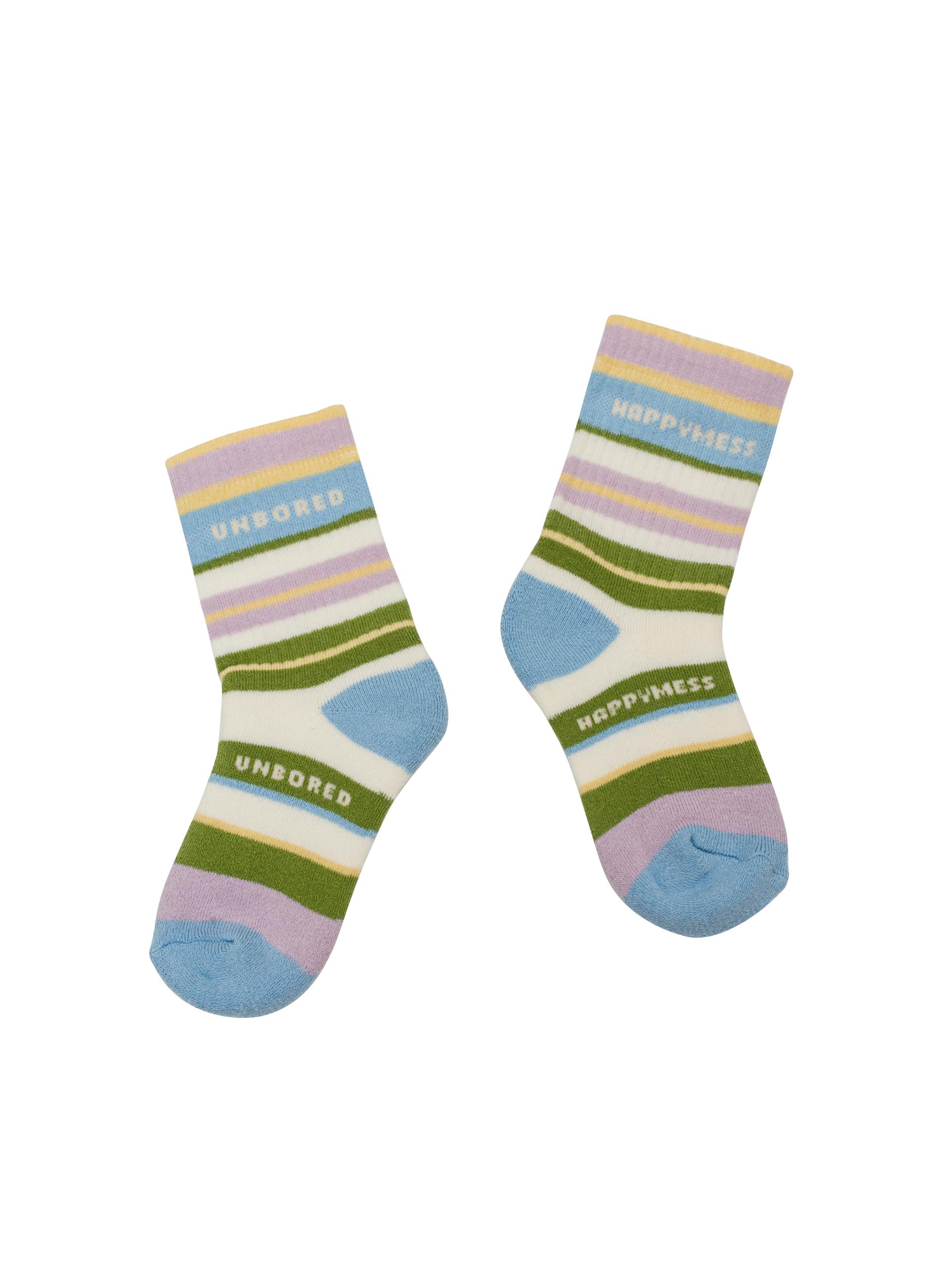 children's socks - pastel stripes