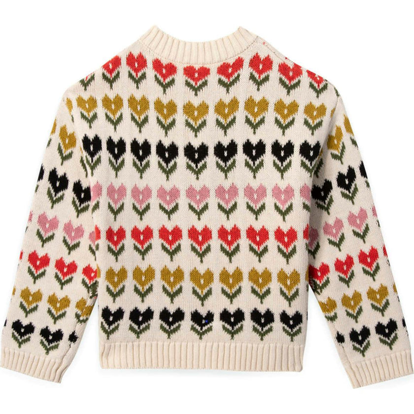 BONTON Malin Cardigan - Tulip Fields