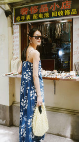 Zuma Dress in Navy Fig