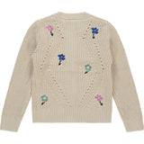 Embroidered Flower Knit Cardigan