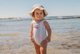 Cherry Swimsuit in Blue Striple