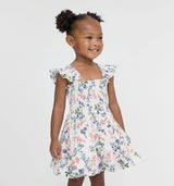 The Tiny Ellie Nap Dress - Pink Scallop Bow Chintz