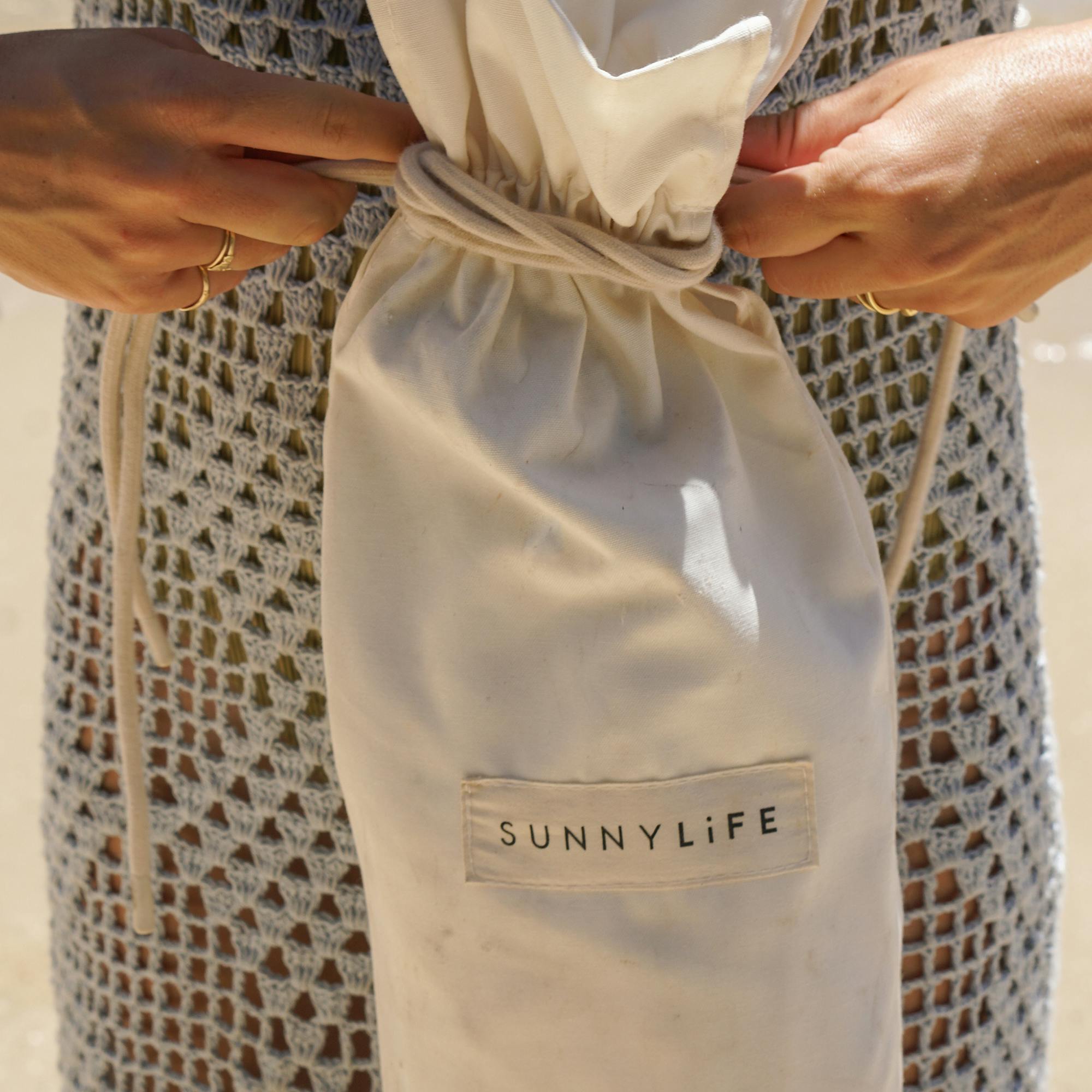 Luxe Beach Umbrella: Cream