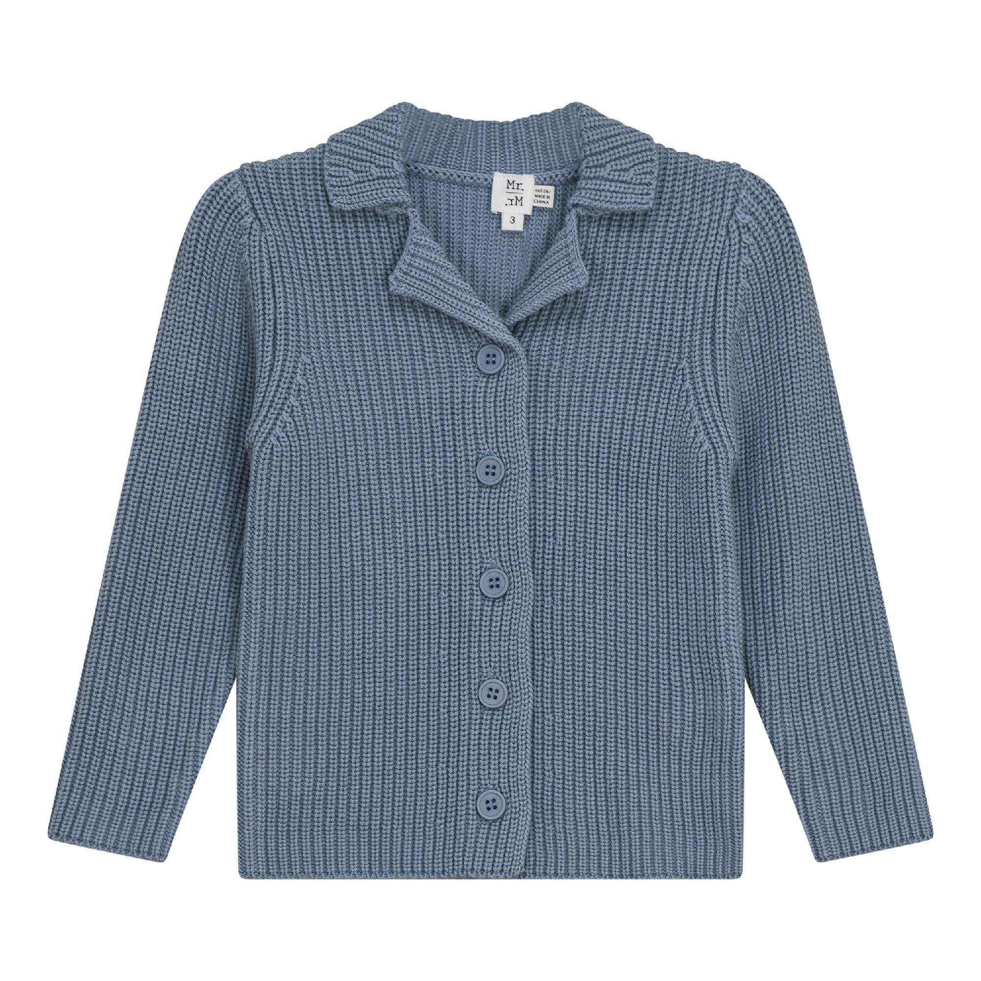 Knitted Button Front Long Sleeve Top