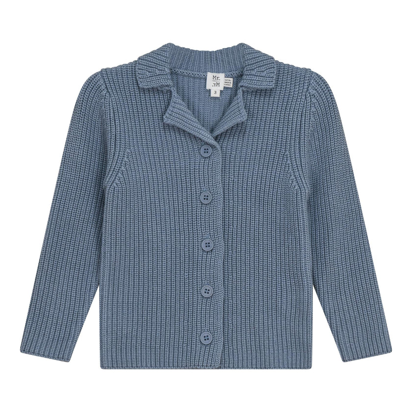 Knitted Button Front Long Sleeve Top