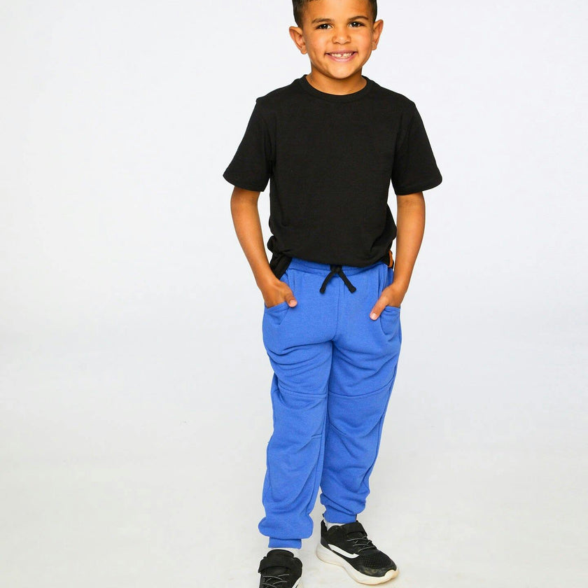 French Terry Sweatpants With Cross Seams