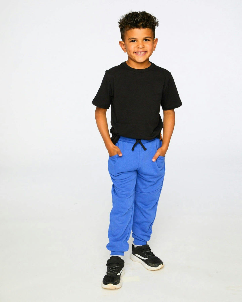 French Terry Sweatpants With Cross Seams