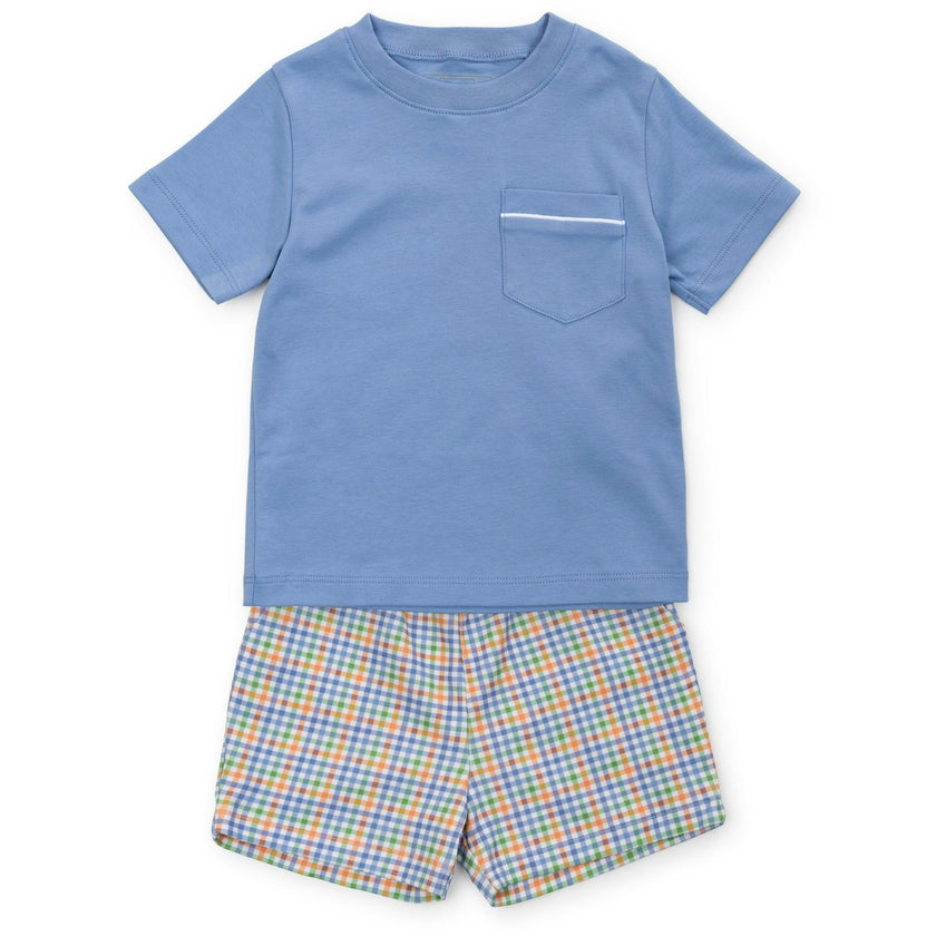 Walker Boys' Short Set - Harvest Gingham