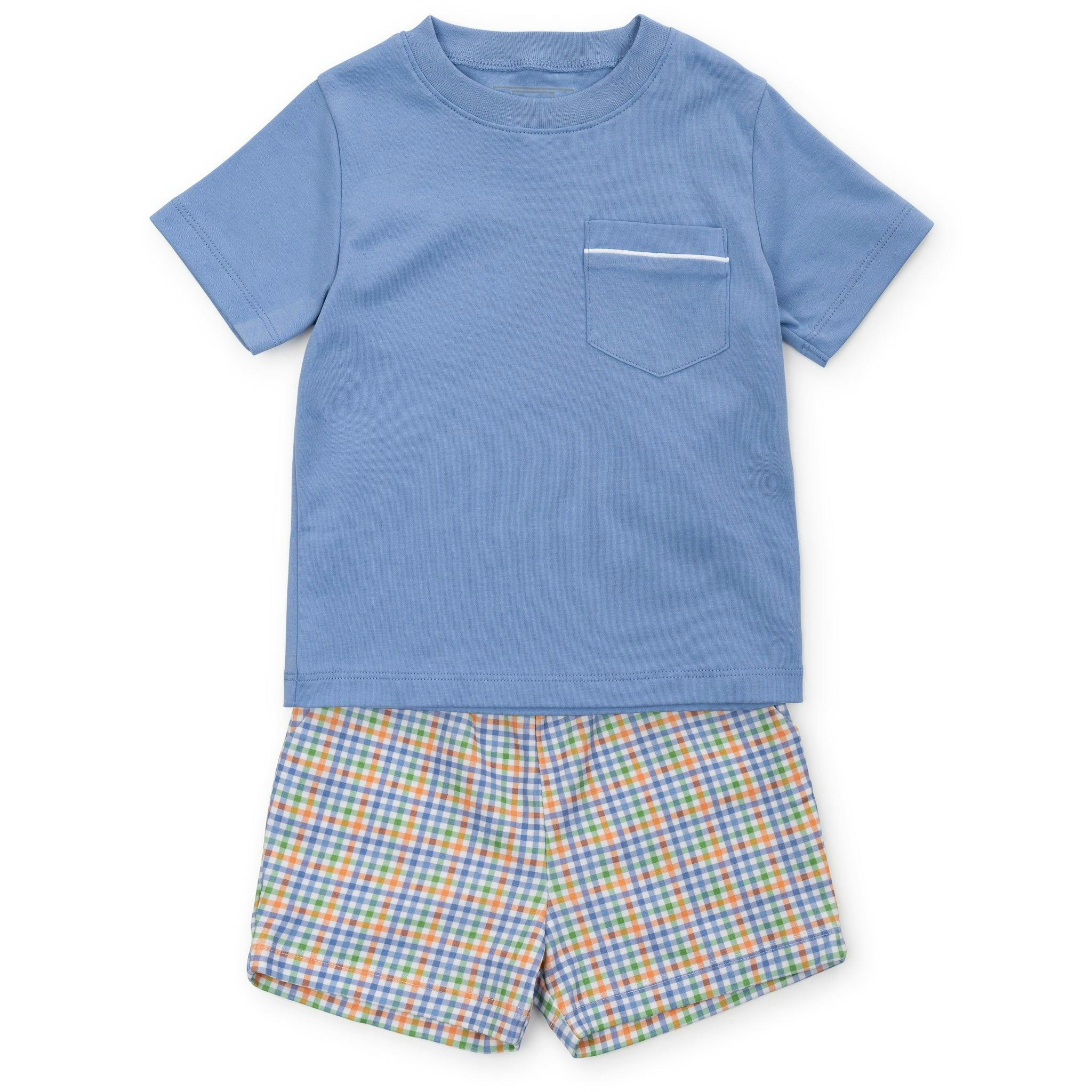 Walker Boys' Short Set - Harvest Gingham