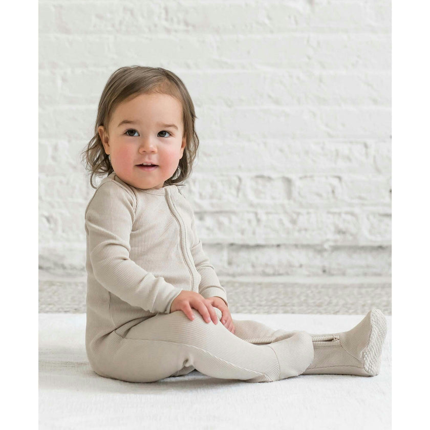 Kit Ribbed Zipper Sleeper