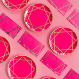 Enchanté Pink Guest Napkins