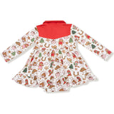 Cowgirl Christmas - Long Sleeve Cowgirl Bodysuit Dress