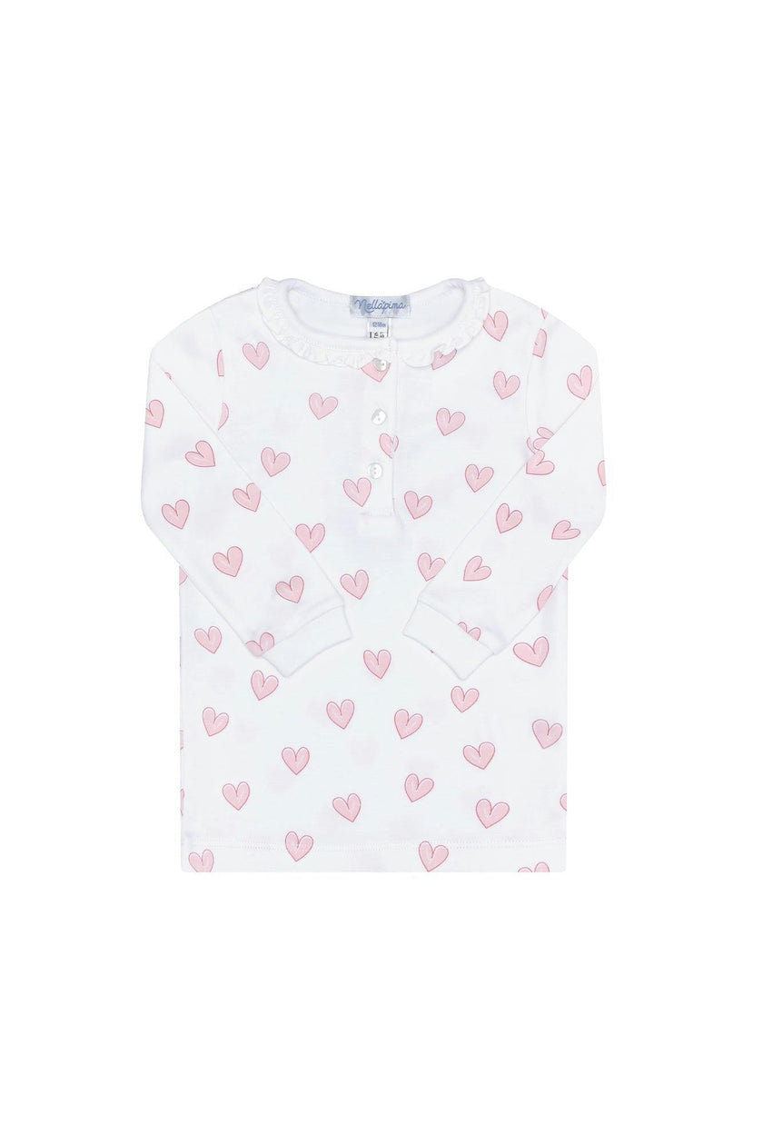 Pink Heart Print Pajama
