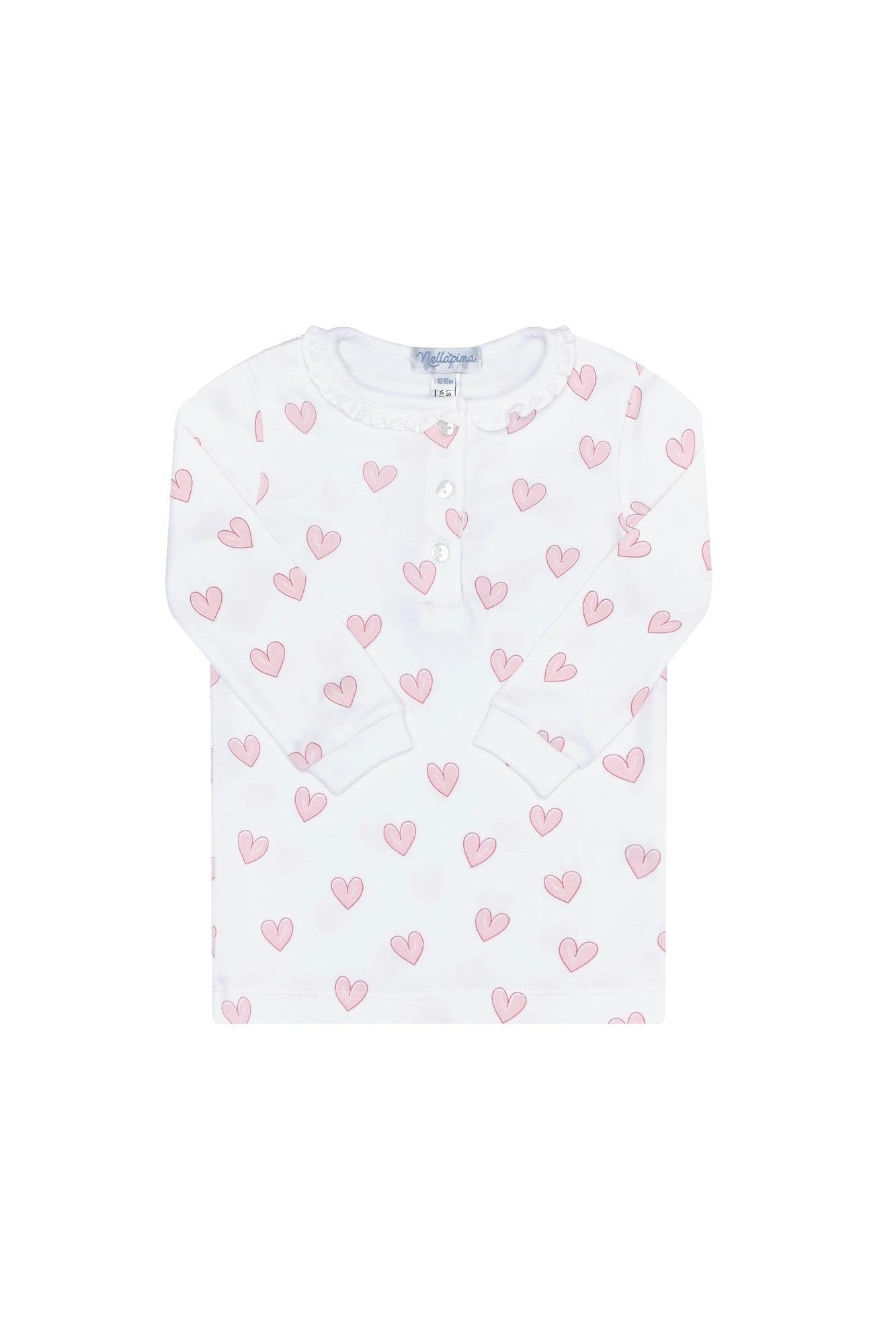 Pink Heart Print Pajama