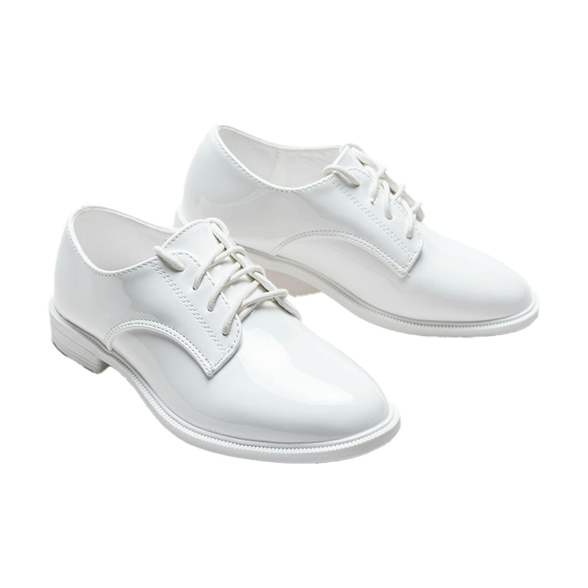 White Oxford Laced Dress Shoes