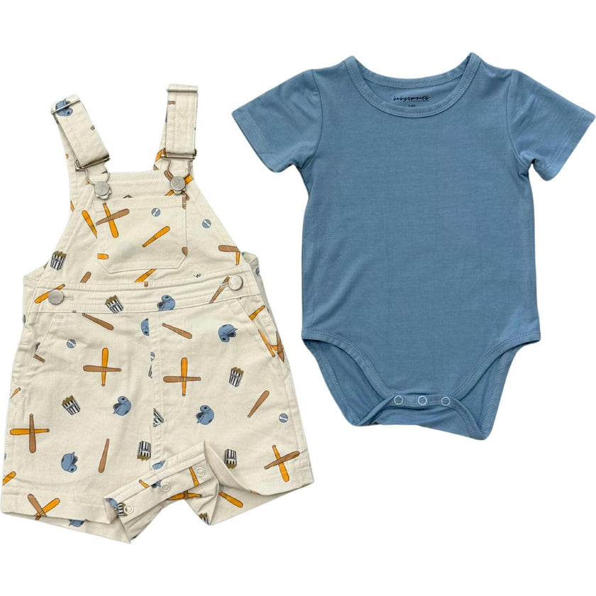 Baby Cotton Overalls Set