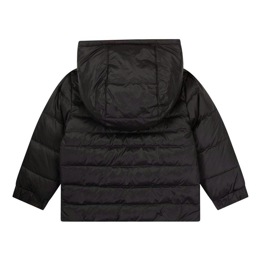 Red & Black Reversible Hooded Puffer Jacket