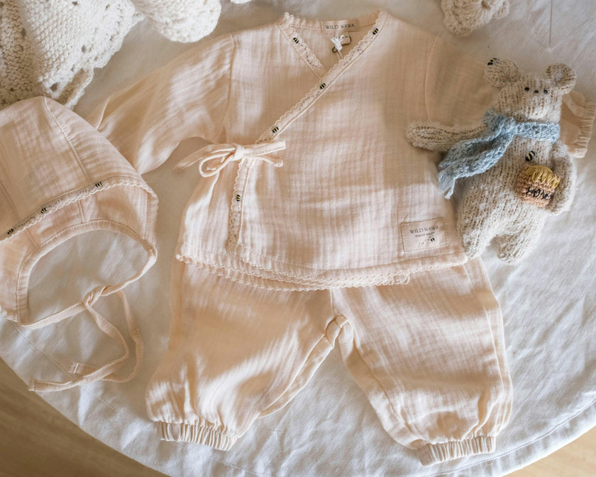 Gauze Three Piece Set