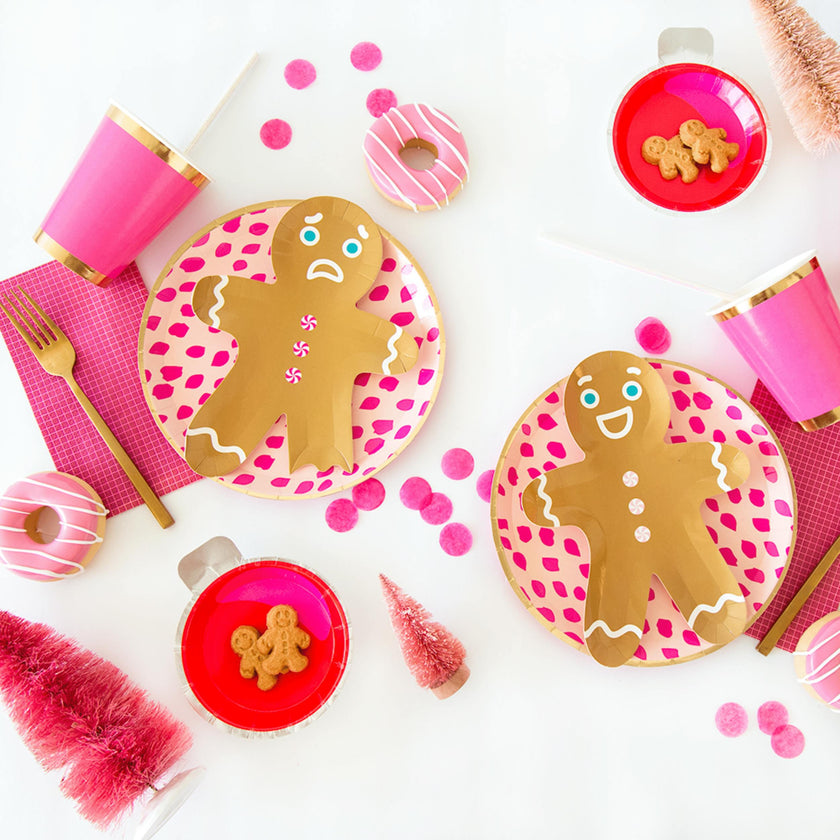 Gingerbread Men Dessert Plates