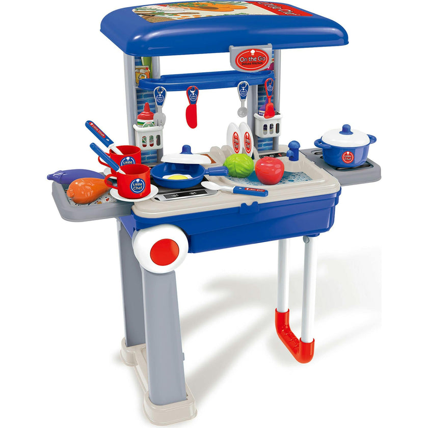 On the Go Carry On Suitcase & Pretend Play Cooking Set