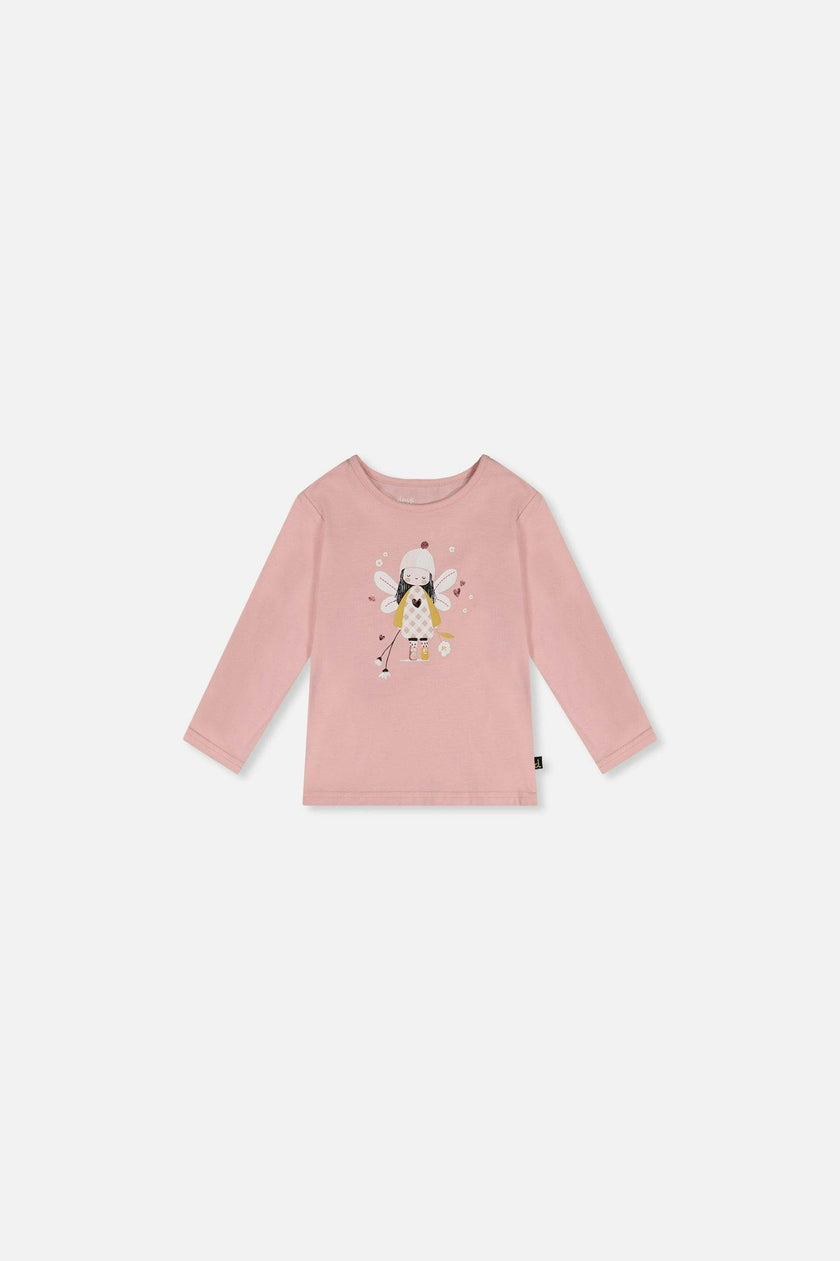 Baby Organic Cotton T-Shirt Pale Dusty Pink