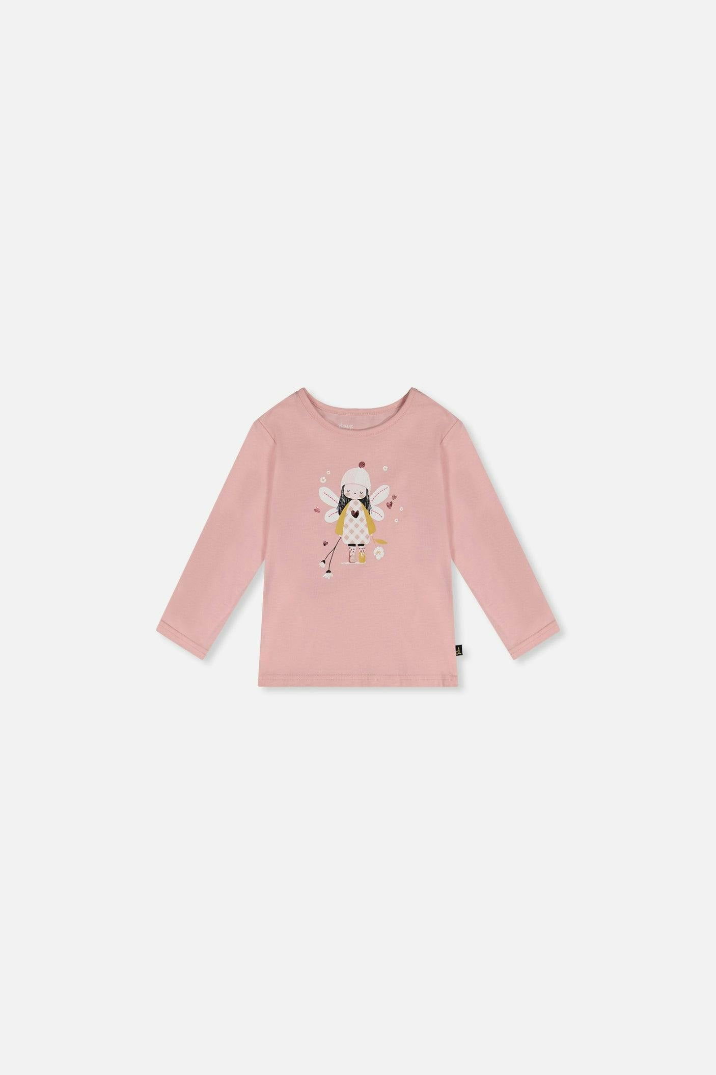 Baby Organic Cotton T-Shirt Pale Dusty Pink