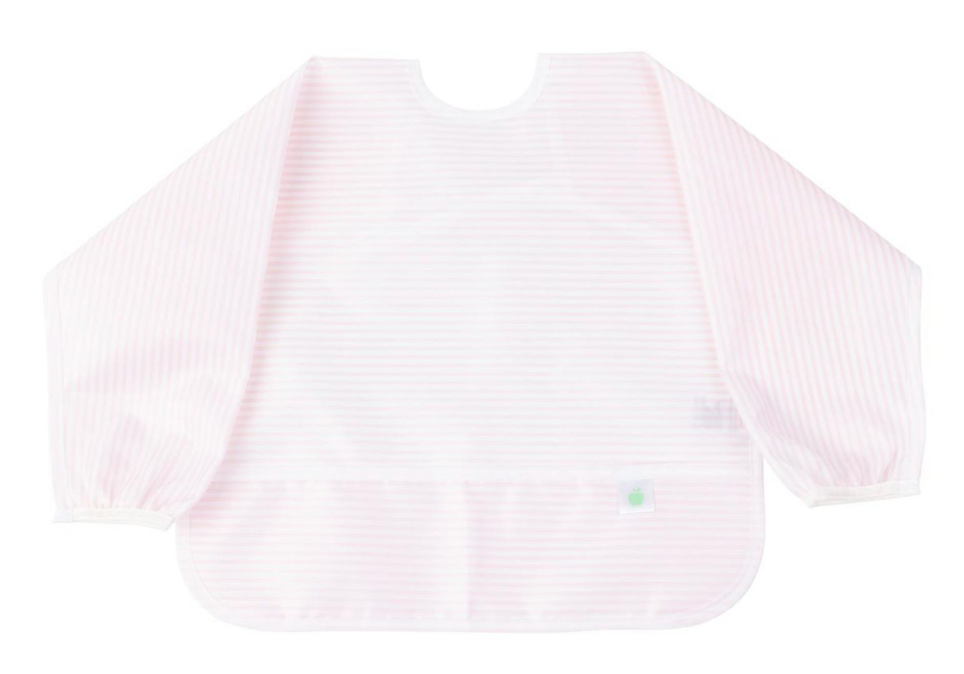 The Cover Everything Bib in Pink Stripe
