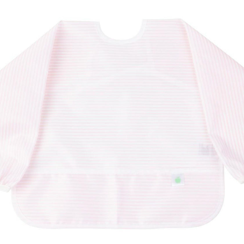 The Cover Everything Bib in Pink Stripe