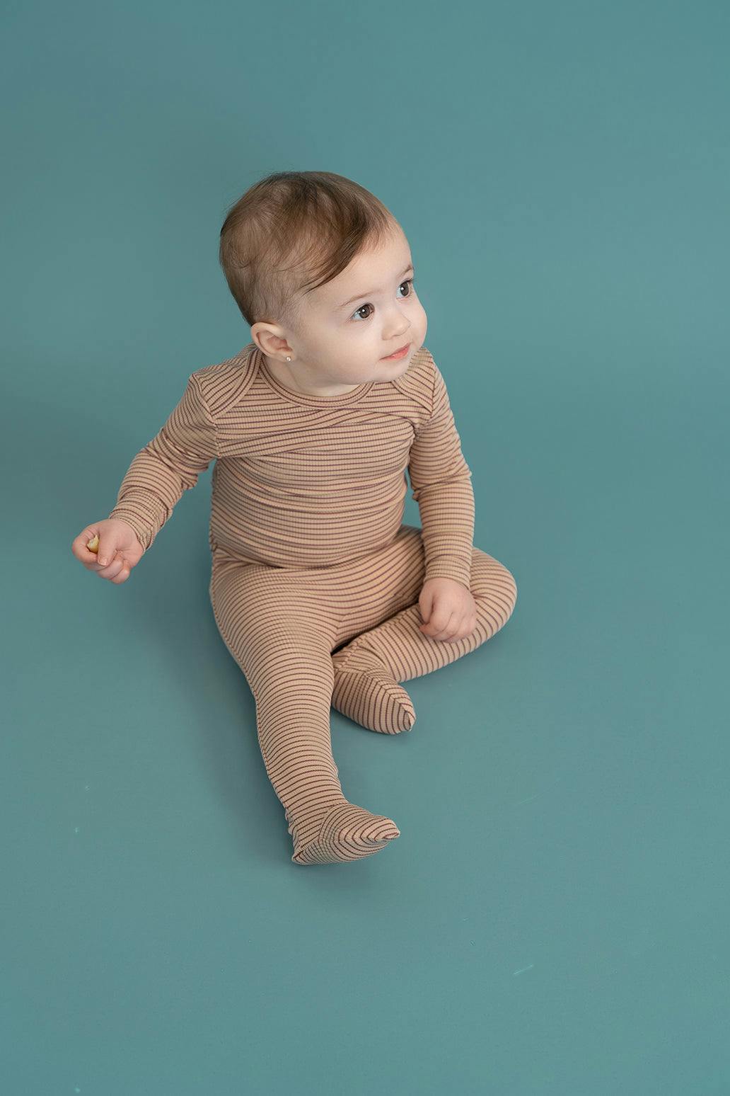 Stripped Rib Onesie