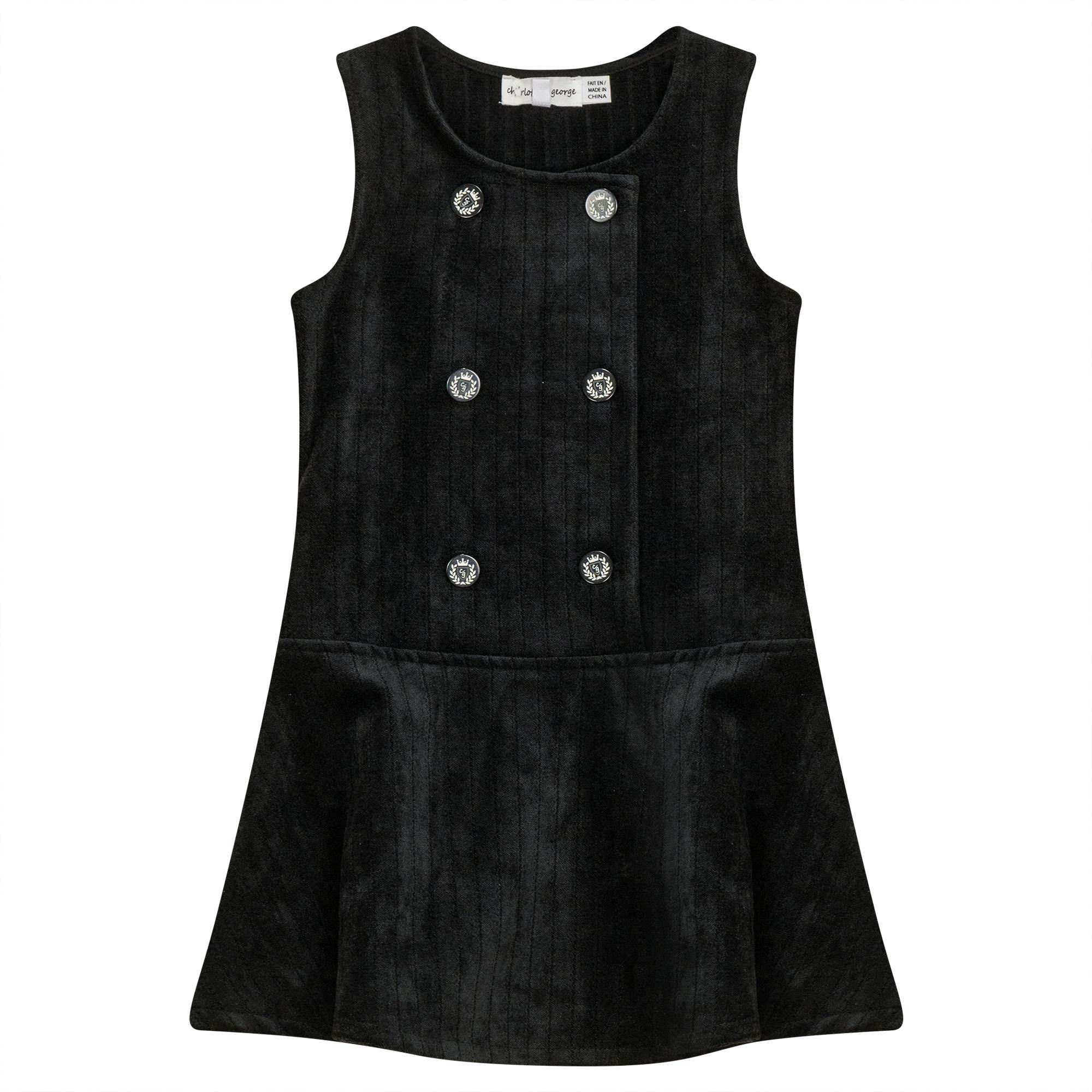 Striped Velour Jumper Black