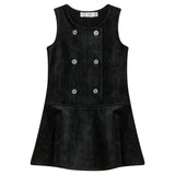 Striped Velour Jumper Black