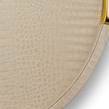 Carina Croc Leather Small Round Tray
