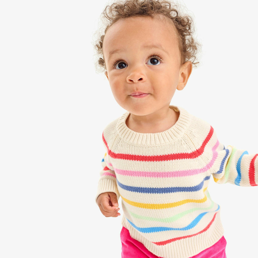 Baby rainbow stripe sweater