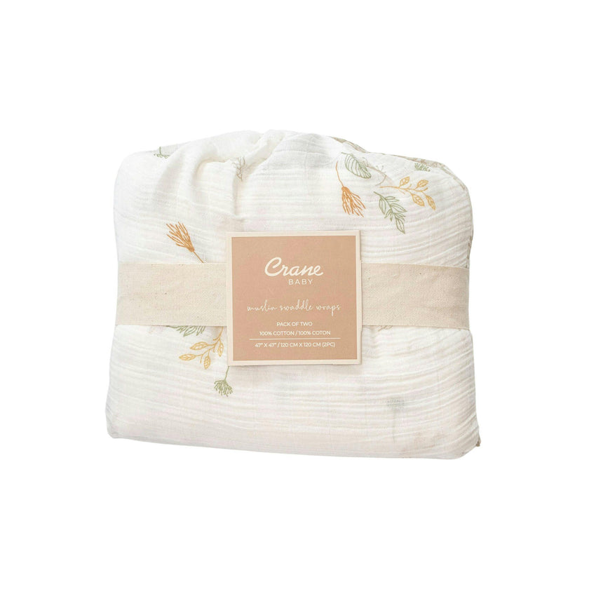 Willow Cotton Muslin Swaddle Blanket Set (Batik, Set of 2)