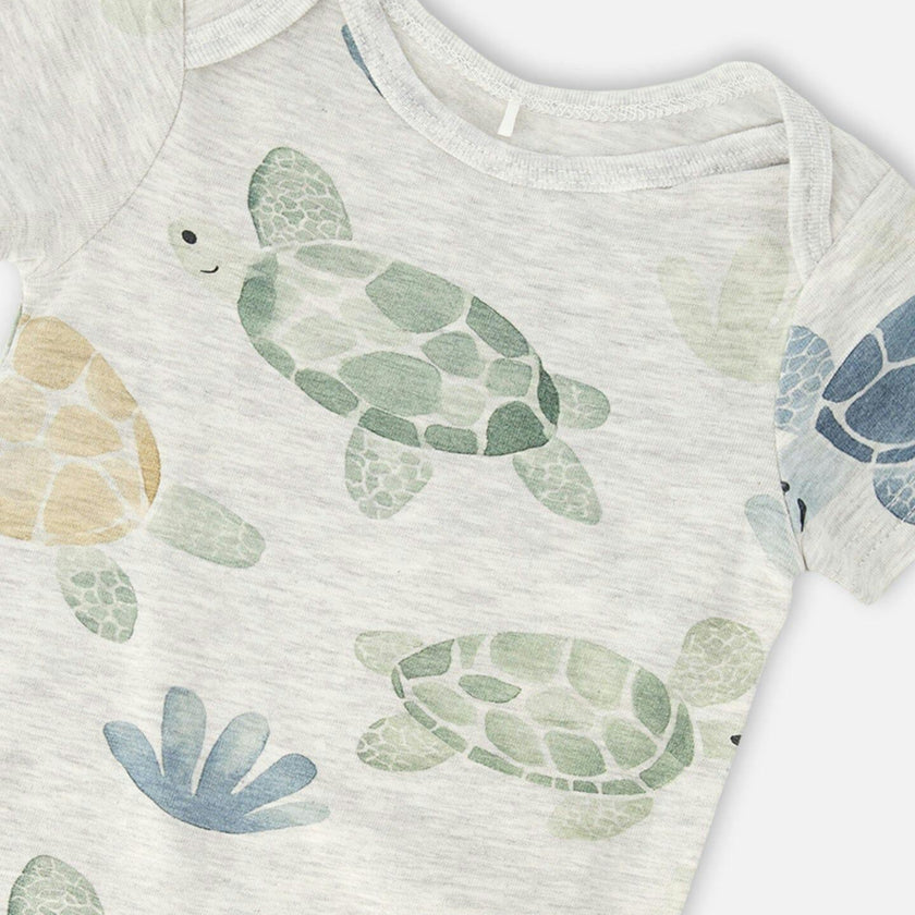 Evolutive Organic Cotton Jersey Onesie