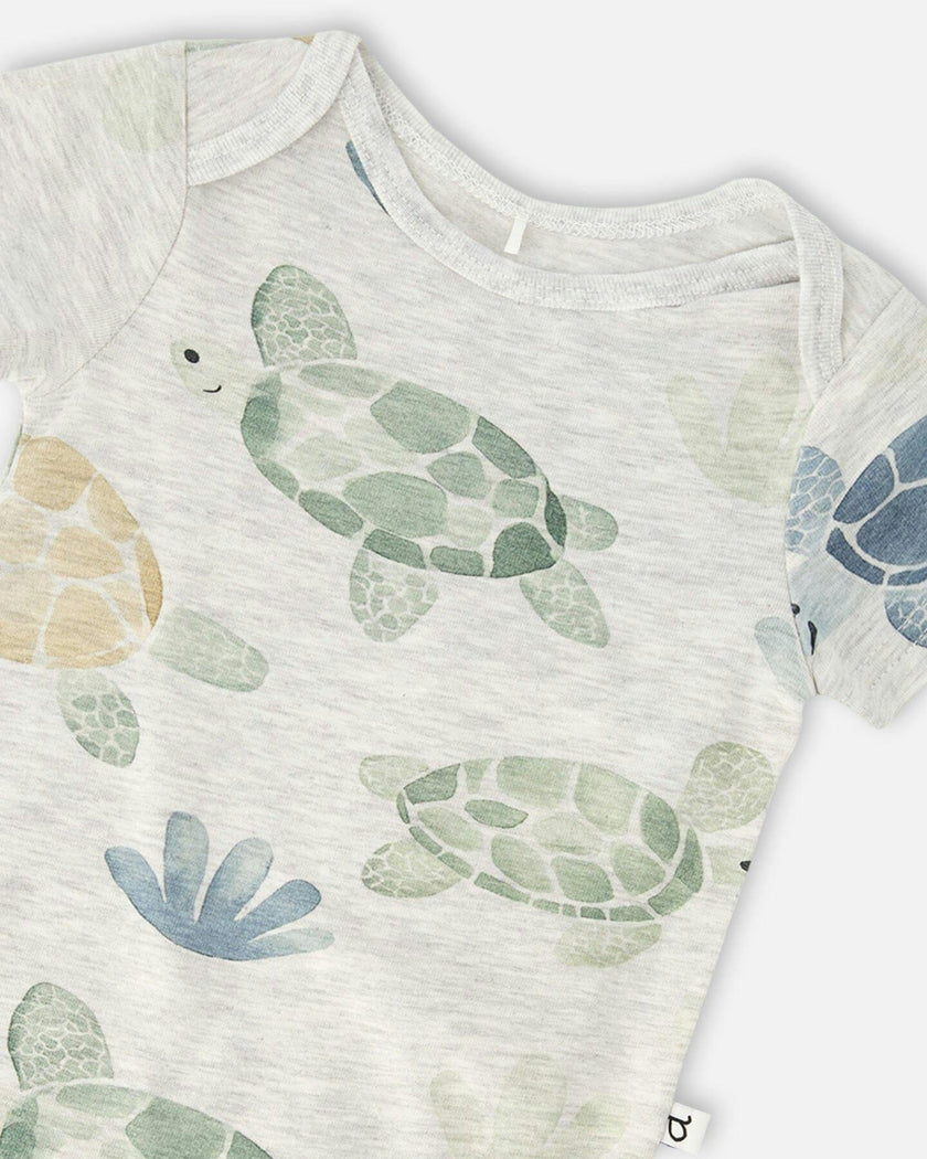 Evolutive Organic Cotton Jersey Onesie