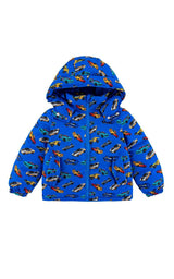 Charlie Heavy Weight Down Puffer Coat, Blue Hot Rod