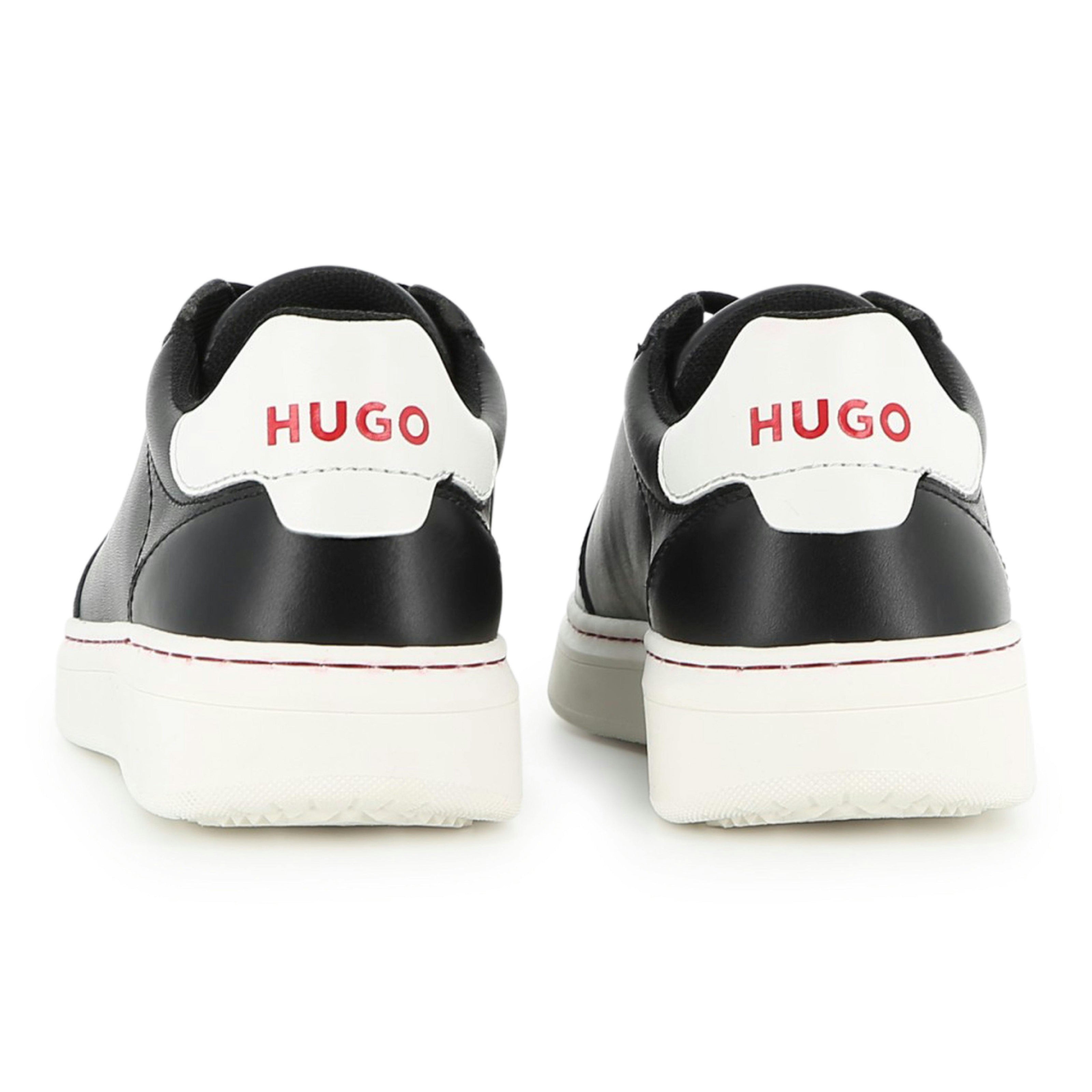 Black Leather Sneakers