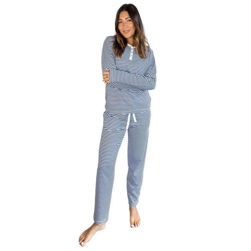 Women's Marina Jersey Long PJ Set