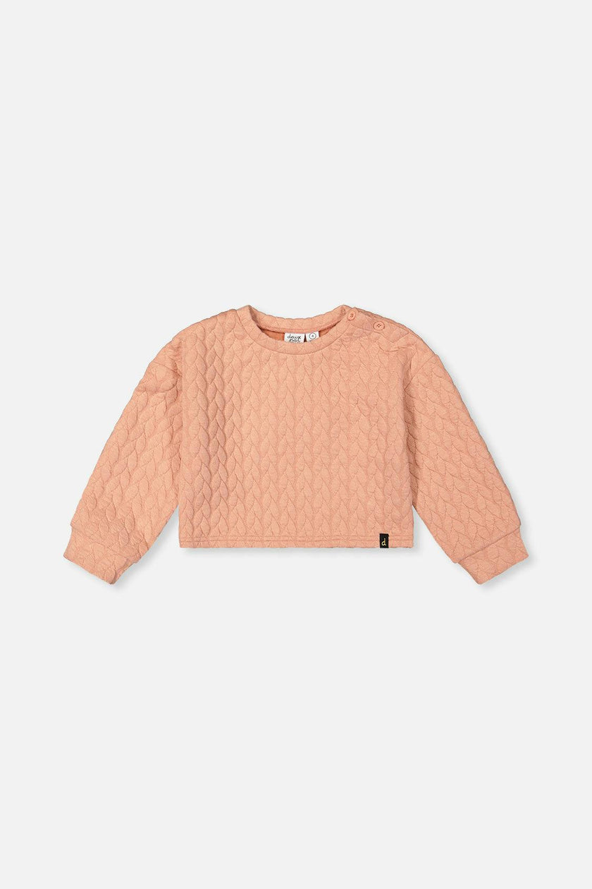 Jacquard Sweatshirt Pink