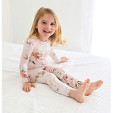 Vintage Pink Rose Classic Pajama Set