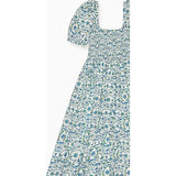 Nicky Hilton x La Coqueta Blue Bow Floral London Women Long Dress