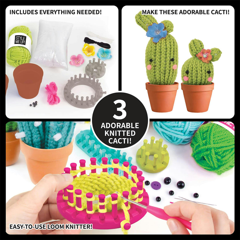 Knit a Cactus Kids Craft Set