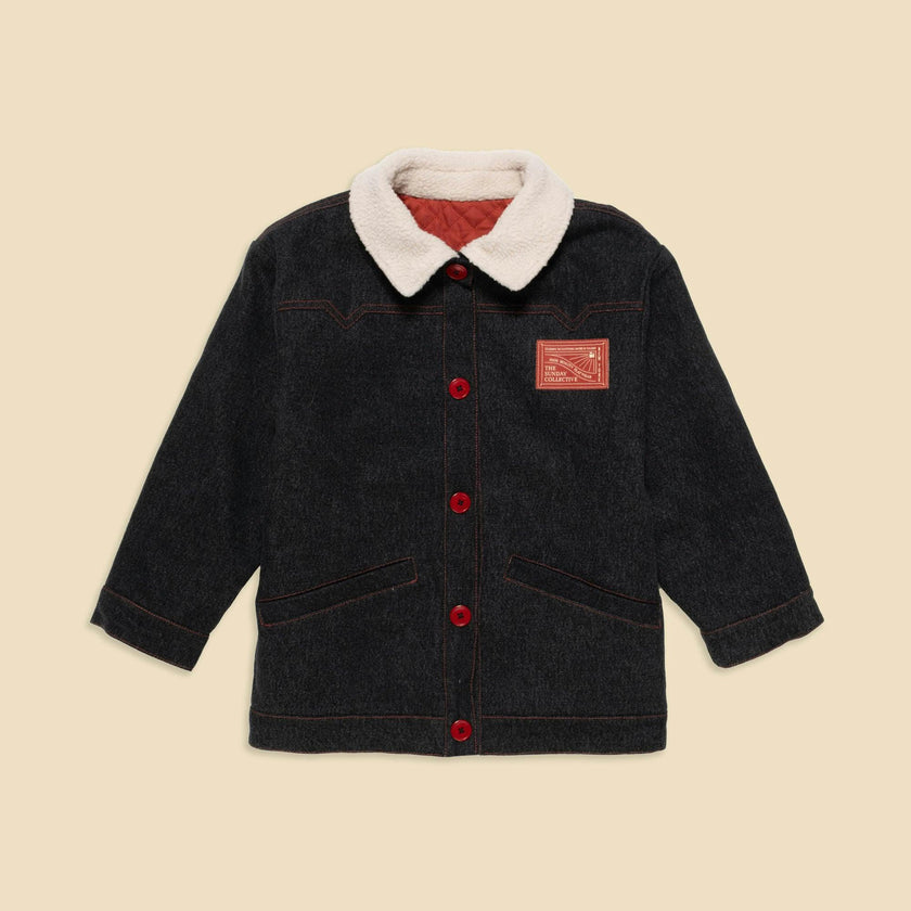 Denim Jacket in Washed Black