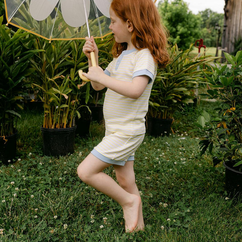Frankie PJ Set - Lemon Stripe