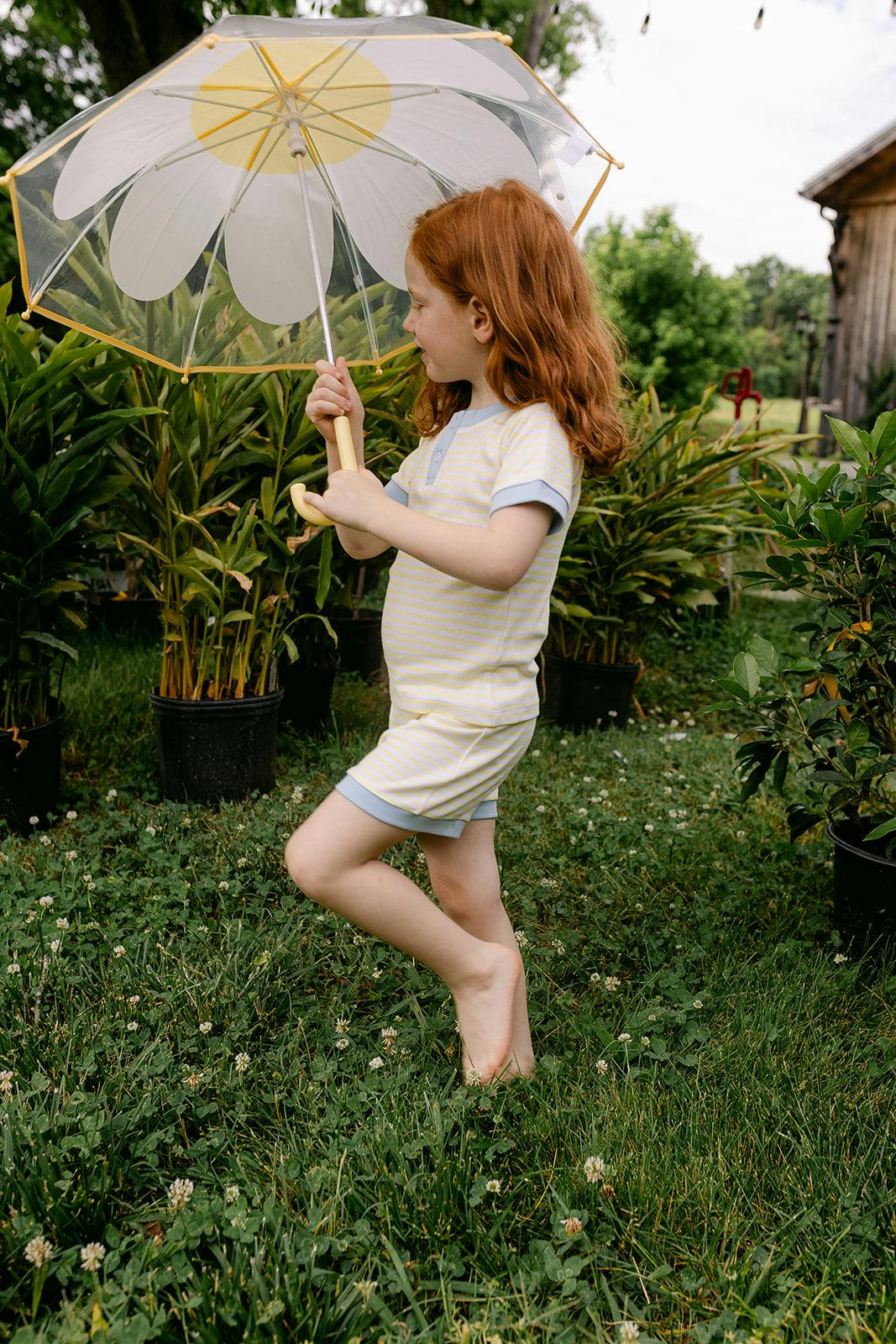 Frankie PJ Set - Lemon Stripe