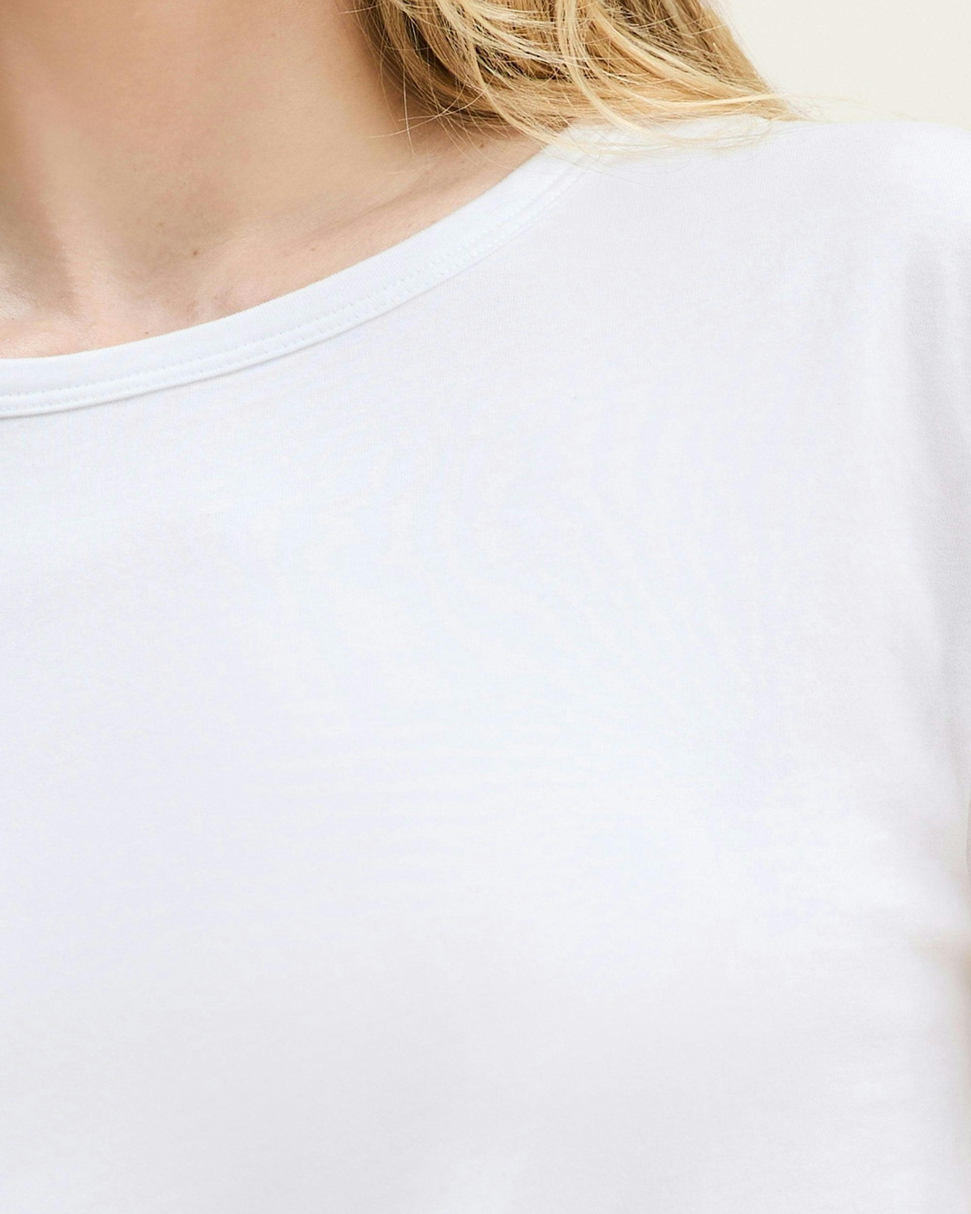 Women's Pima Essential Crew Neck Tee in White
