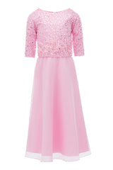 Pink Yasmina 2pc Organza Outfit