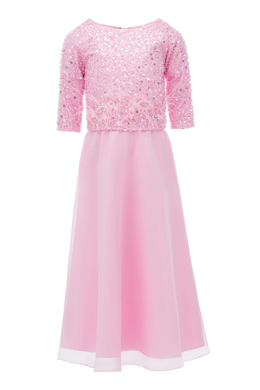 Pink Yasmina 2pc Organza Outfit