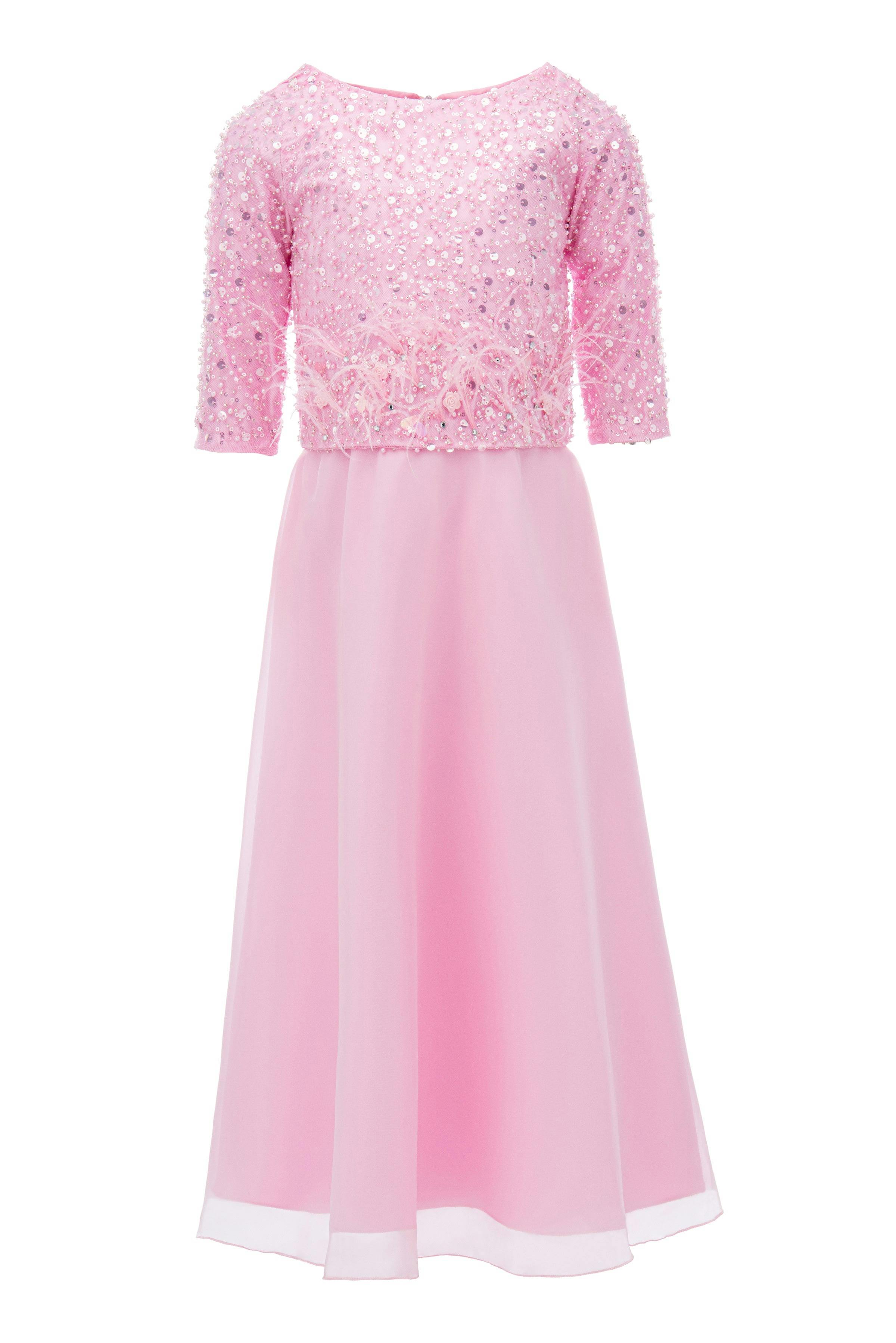 Pink Yasmina 2pc Organza Outfit